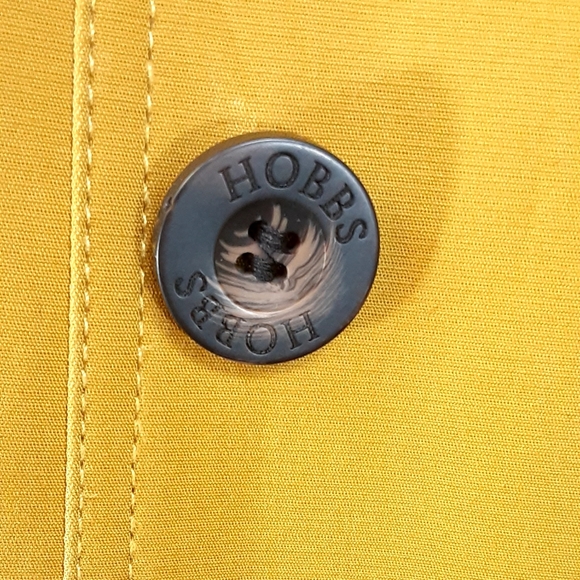 NWOT Hobbs Mustard Yellow Trench Coat - Picture 13 of 16